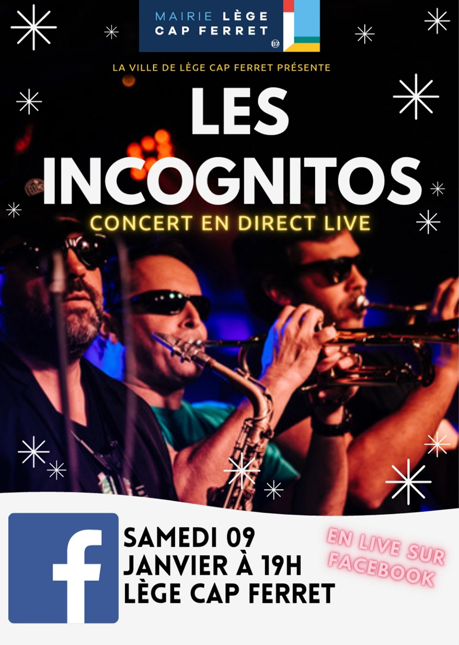 Les Incognitos en live sur Facebook !